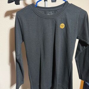 Adams Kids Black Long Sleeve Top‎ with Gold Emblem